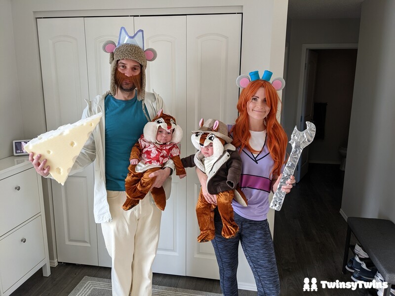 It was so much fun dressing up as the Rescue Rangers for our twins' first Halloween.