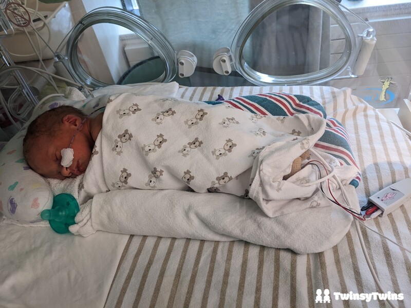 Caffeine Citrate Premature Neonate Nicu Isolette Newborn Twin Holding Parents Finger