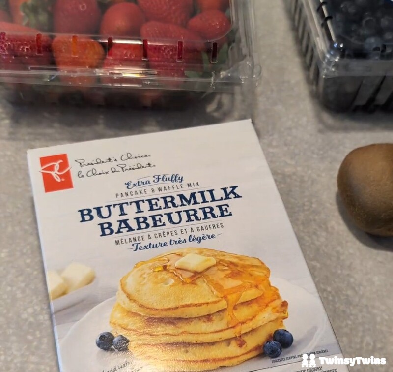 Pancake Bites Recipe Ingredients On Counter Cropped