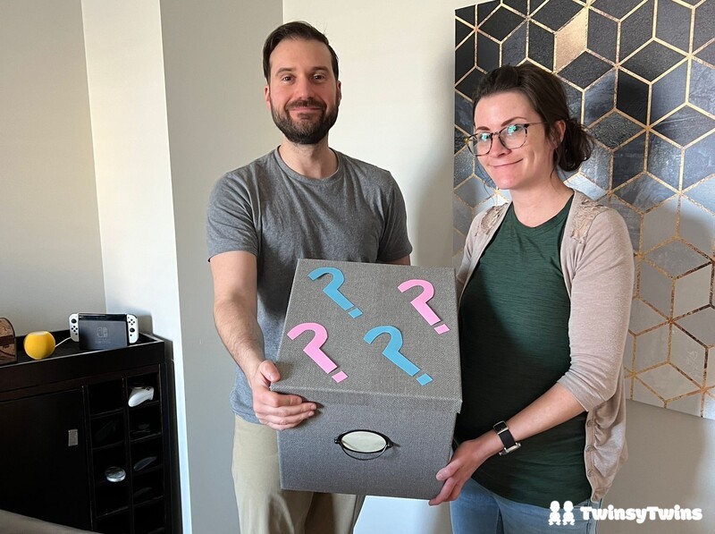 Chance Of Multiple Sets Of Multiples Twins Gender Reveal Box Cropped