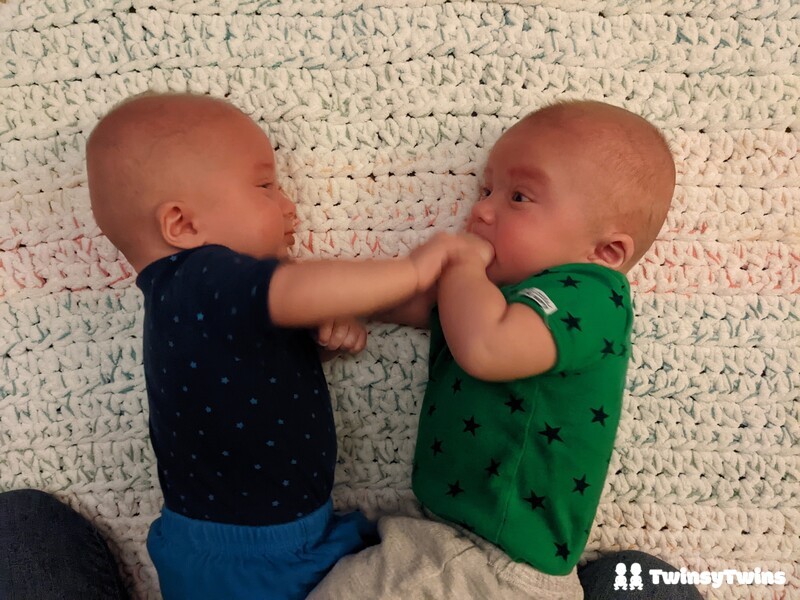 Tummy Time Twin Babies On Their Sides Mild Flat Spots